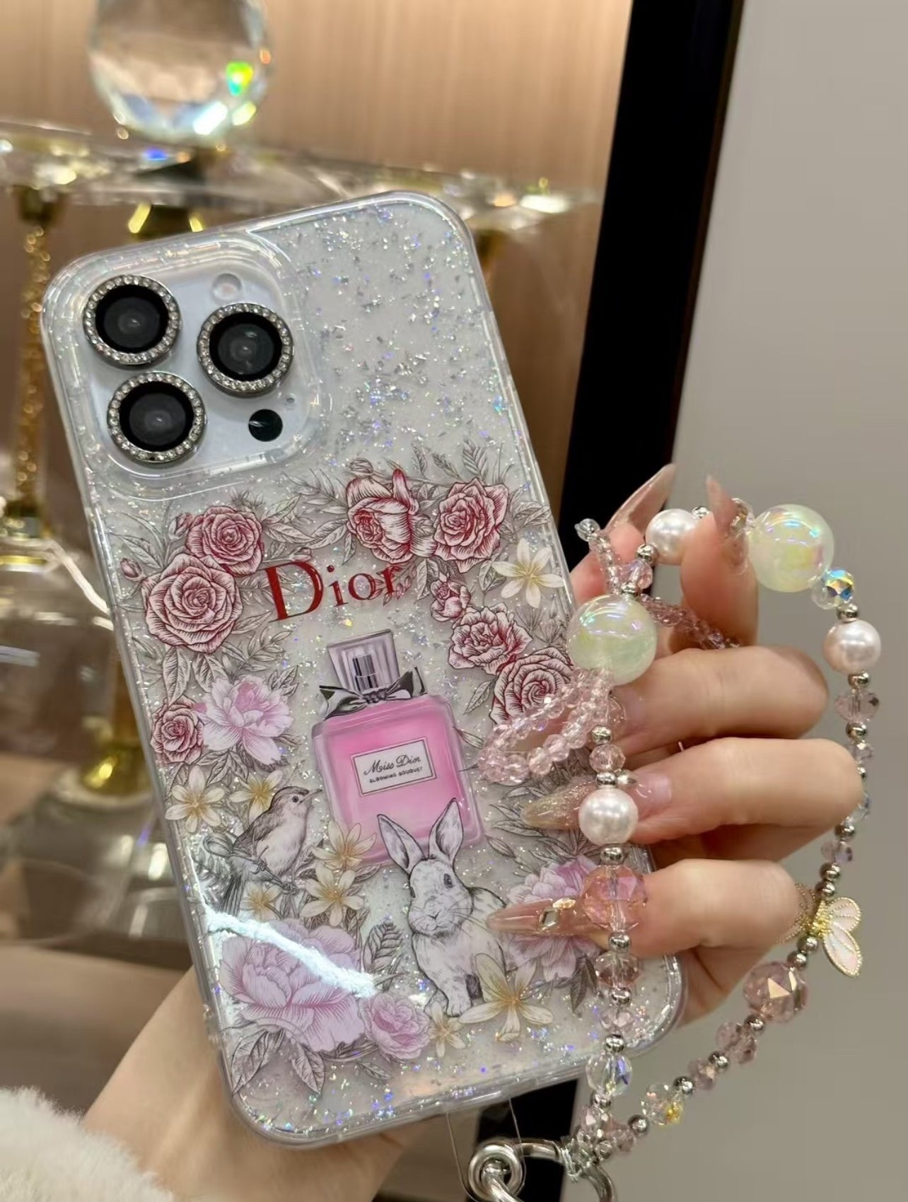 Clear Flowers Strap