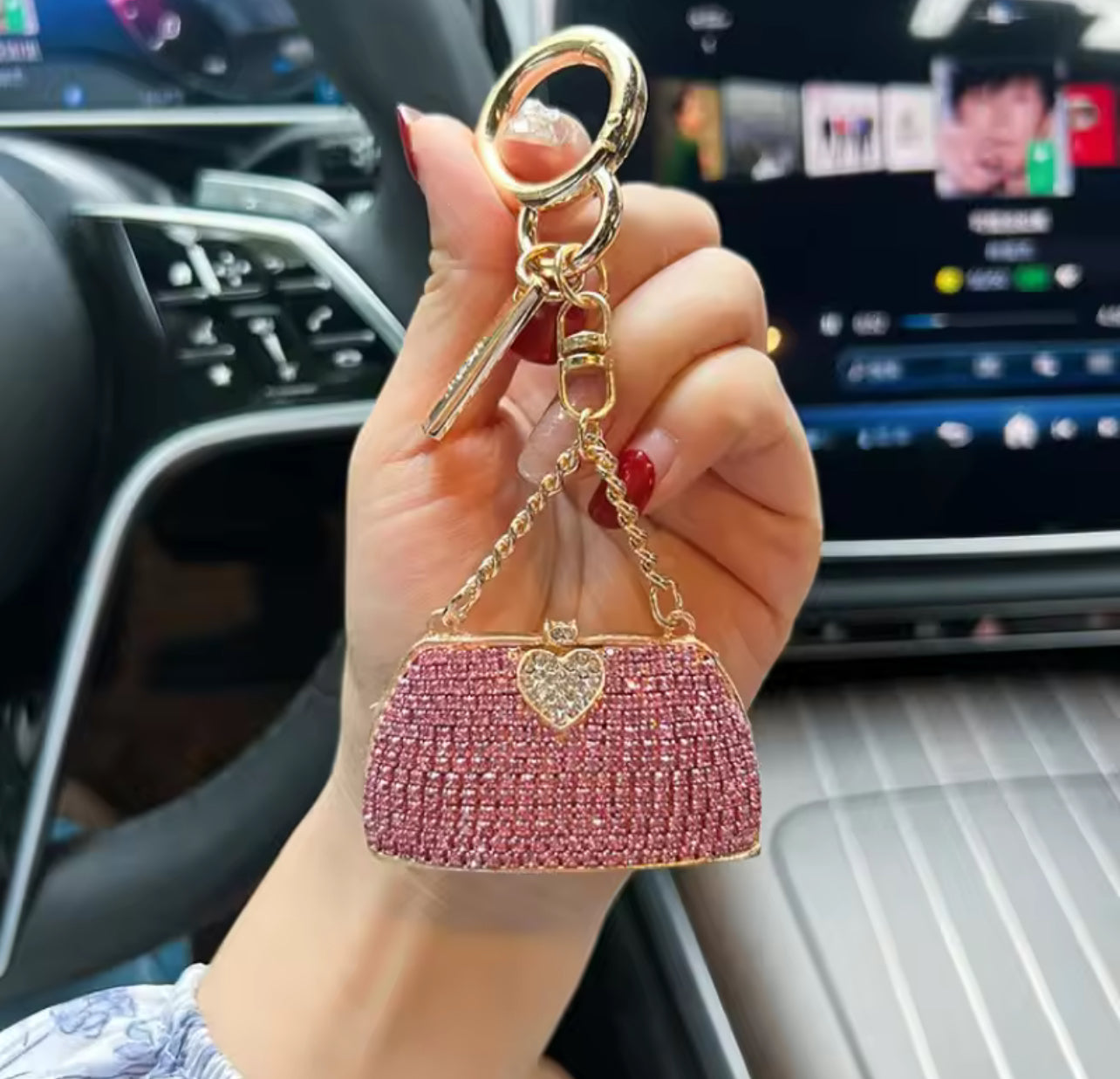 Crystal Handbag Keychains