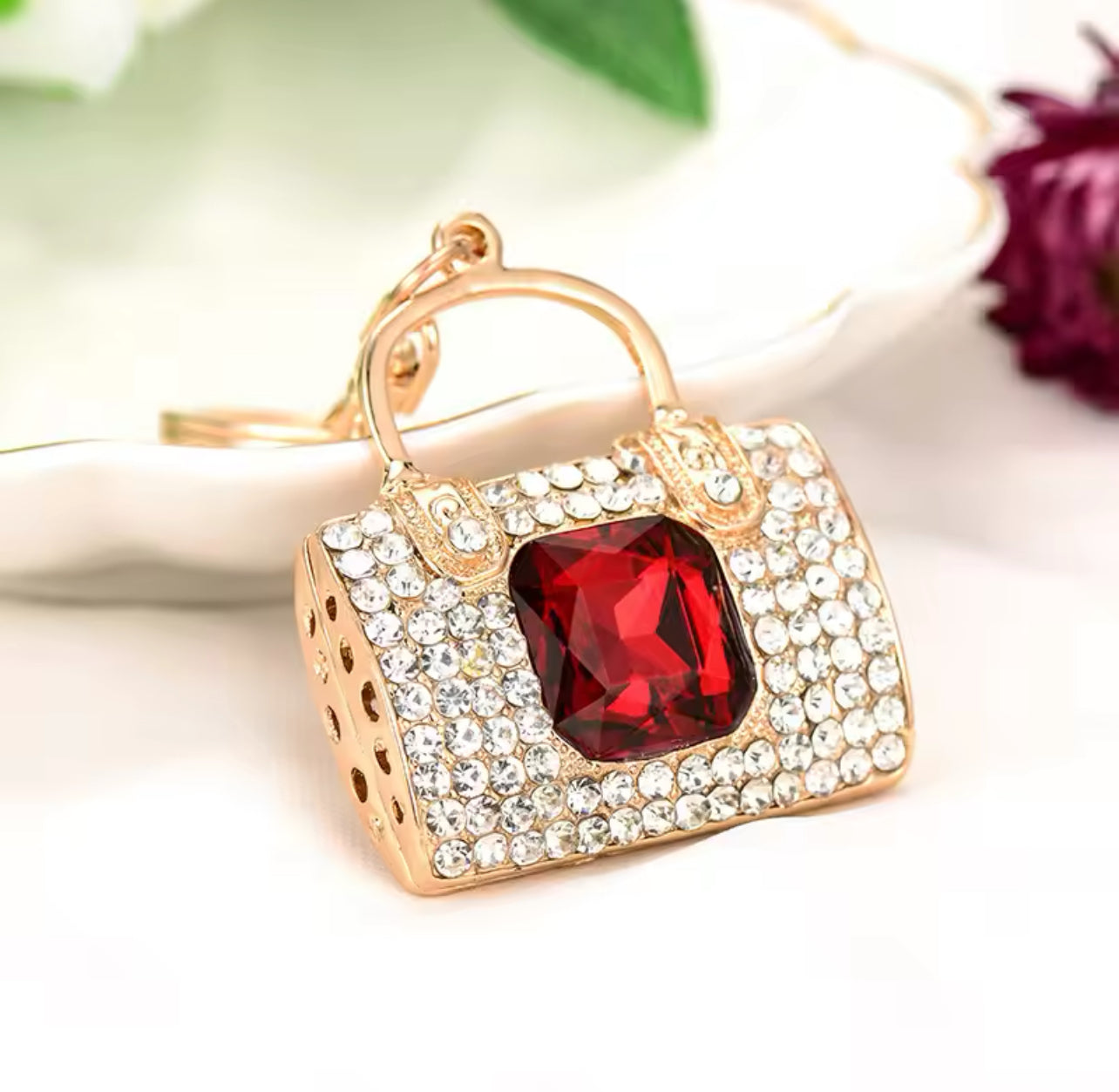 Crystal Handbag Keychains