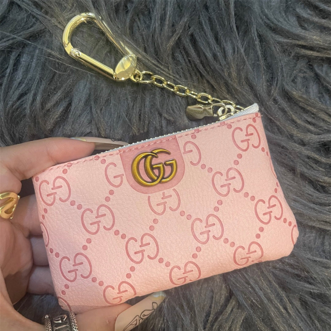 G Zip Key Chain pouch
