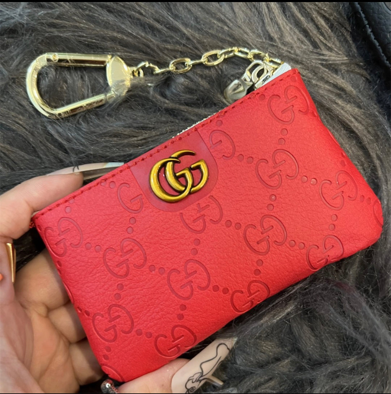 G Zip Key Chain pouch