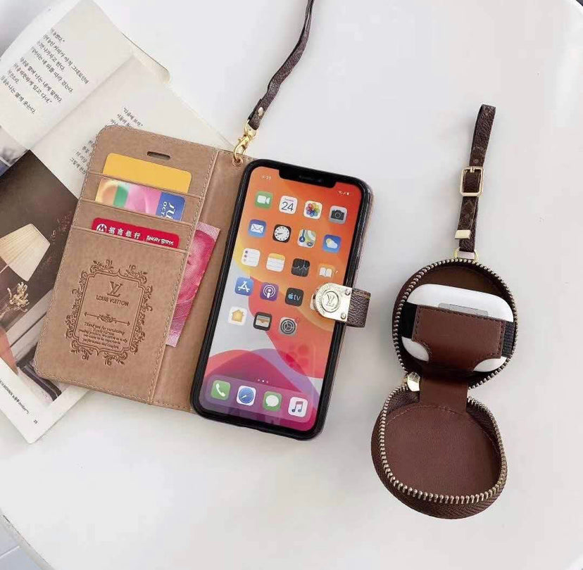 Lux wallet with AirPods