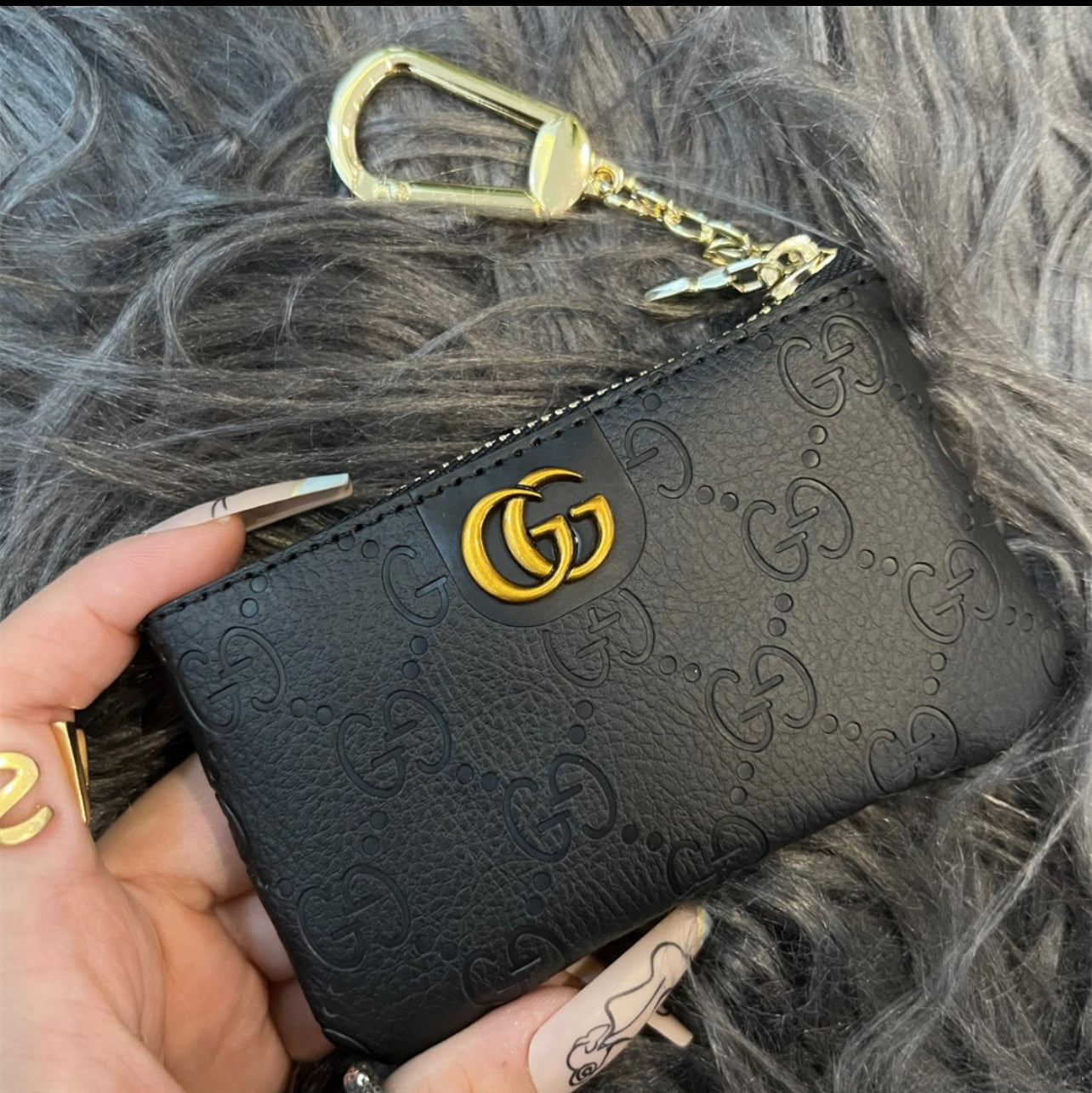 G Zip Key Chain pouch