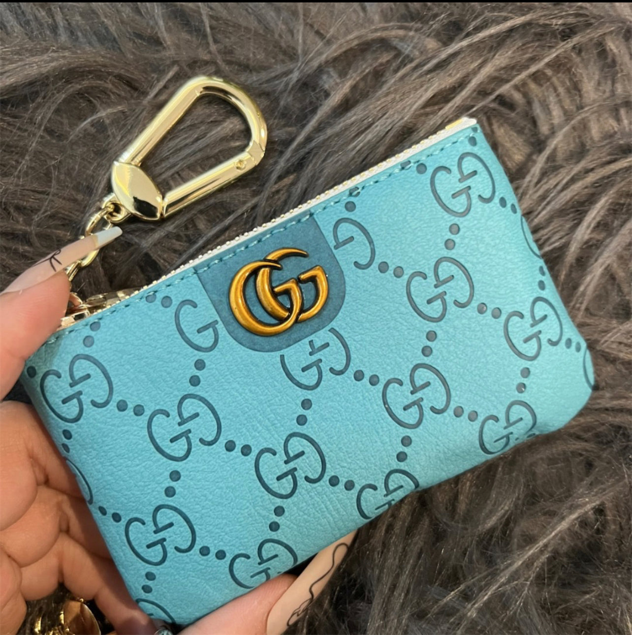 G Zip Key Chain pouch
