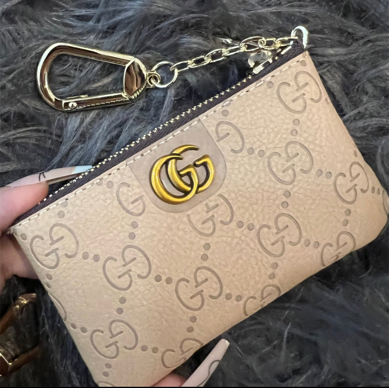G Zip Key Chain pouch