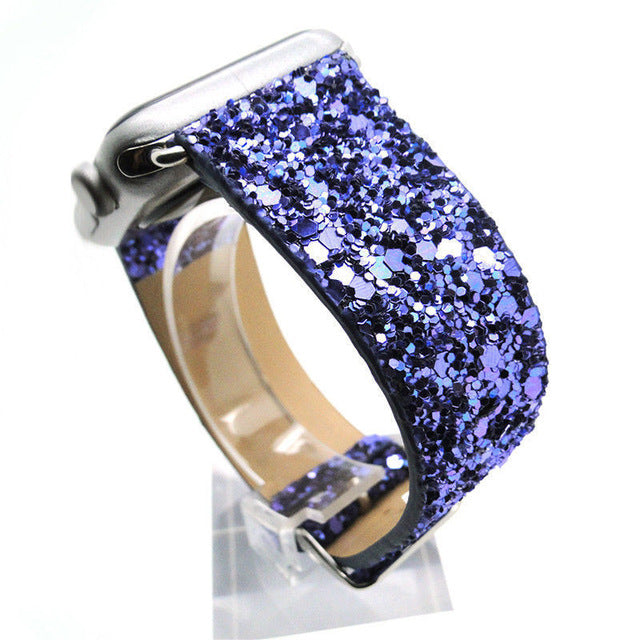 Shiny Glitter Power PU Leather Bling - willbling