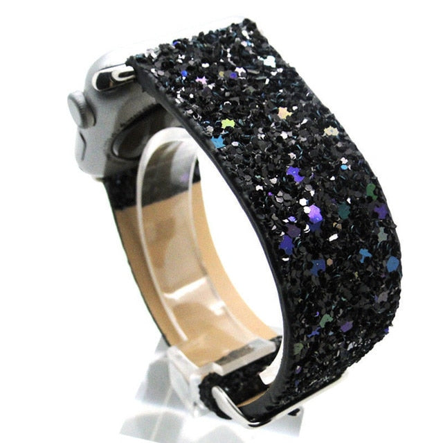 Shiny Glitter Power PU Leather Bling - willbling
