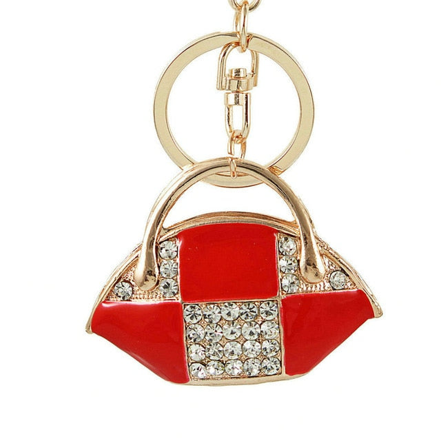 Crystal Handbag Keychains - willbling