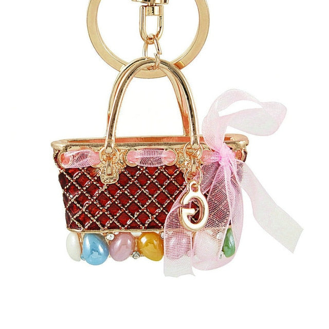 Crystal Handbag Keychains - willbling