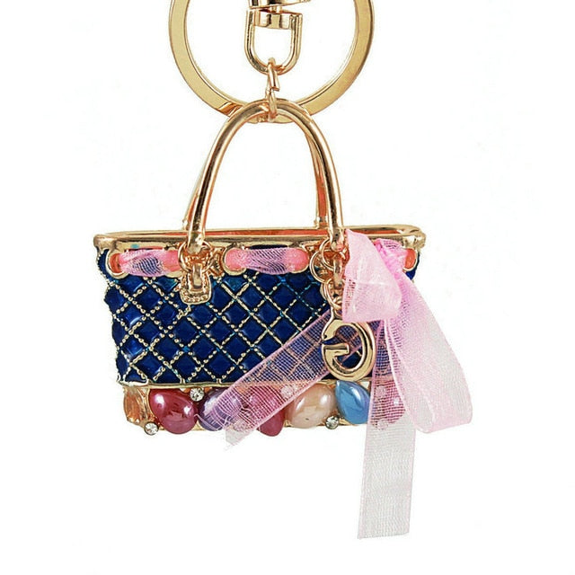 Crystal Handbag Keychains - willbling