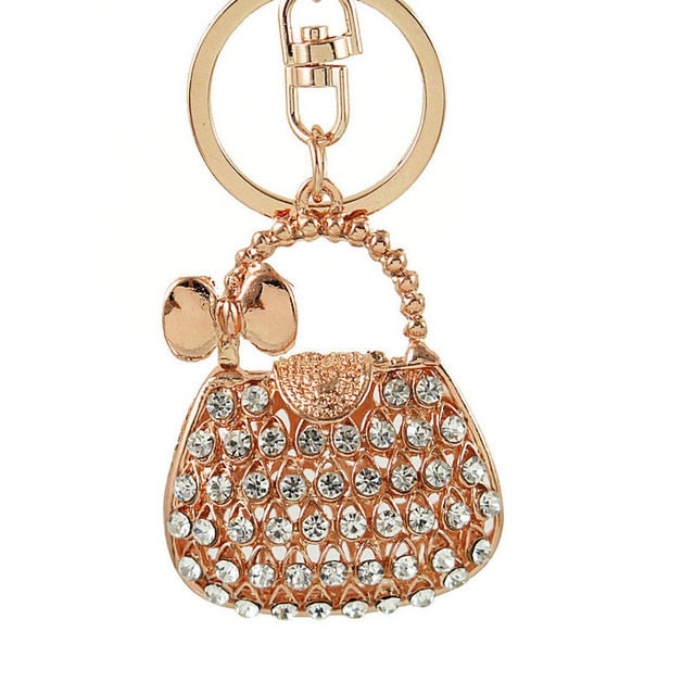 Crystal Handbag Keychains - willbling