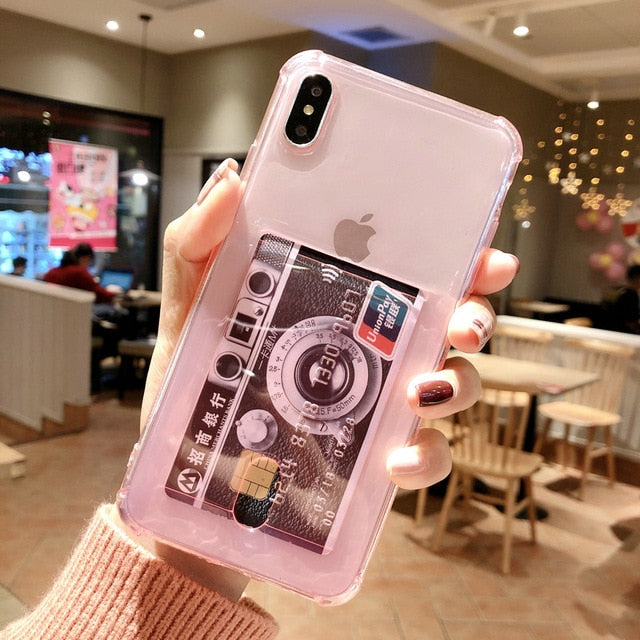 Transparent Card Holder Phone - willbling