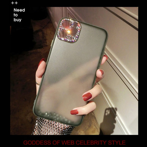 Image of Matte Case  w/ Bling Diamond Camera Protection - willbling